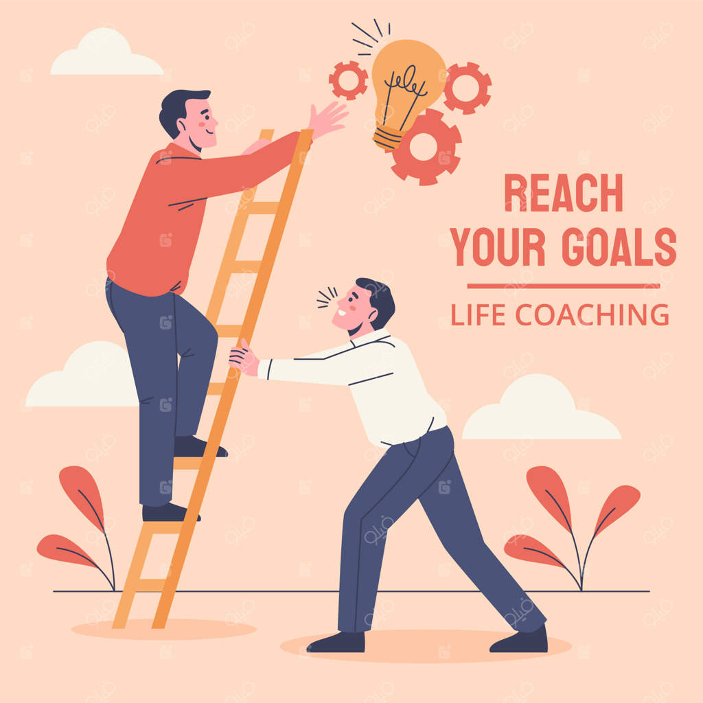 تصویرسازی دستی مشاوره زندگی