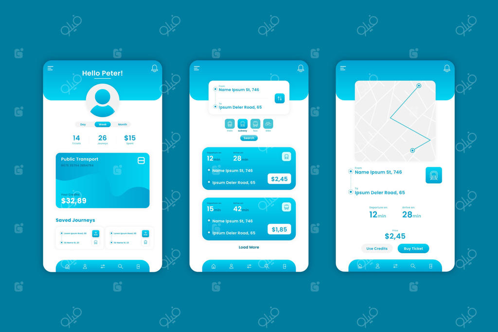 پترن خلاقانه برای اپلیکیشن حمل و نقل عمومی