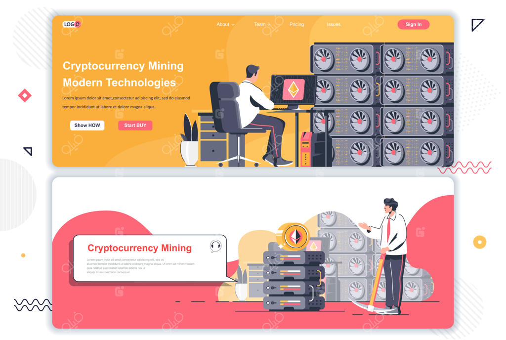 صفحات فرود بازار ارزهای دیجیتال