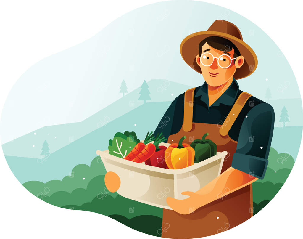 برداشت سبزیجات از باغ