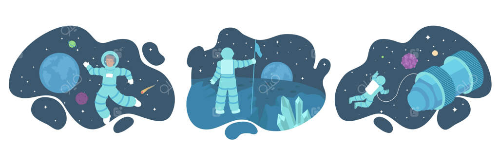 مجموعه‌ای از تصاویر فضانوردان در فضا