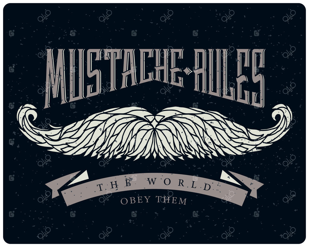 پوستر با طرح سبیل