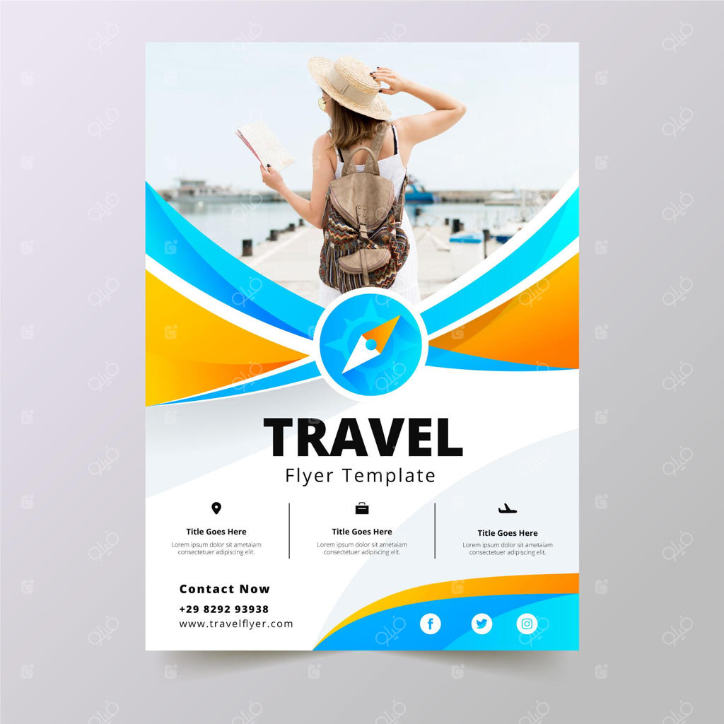 قالب بروشور فروش سفر