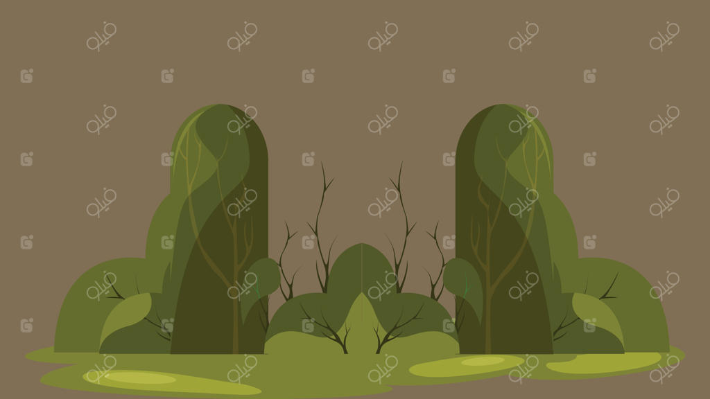 تصویرسازی پس‌زمینه‌ای از پیک‌نیک در باغ روباز