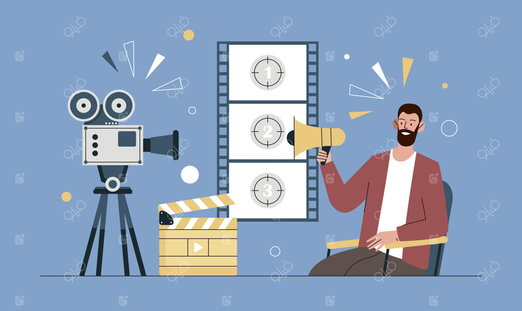 کارگردان فیلم با دوربین