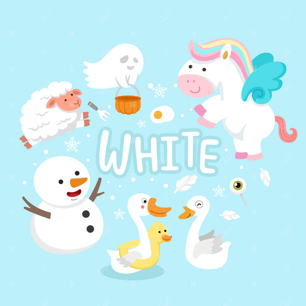 تصویرسازی رنگ ایزوله در کنار وکتور گروهی