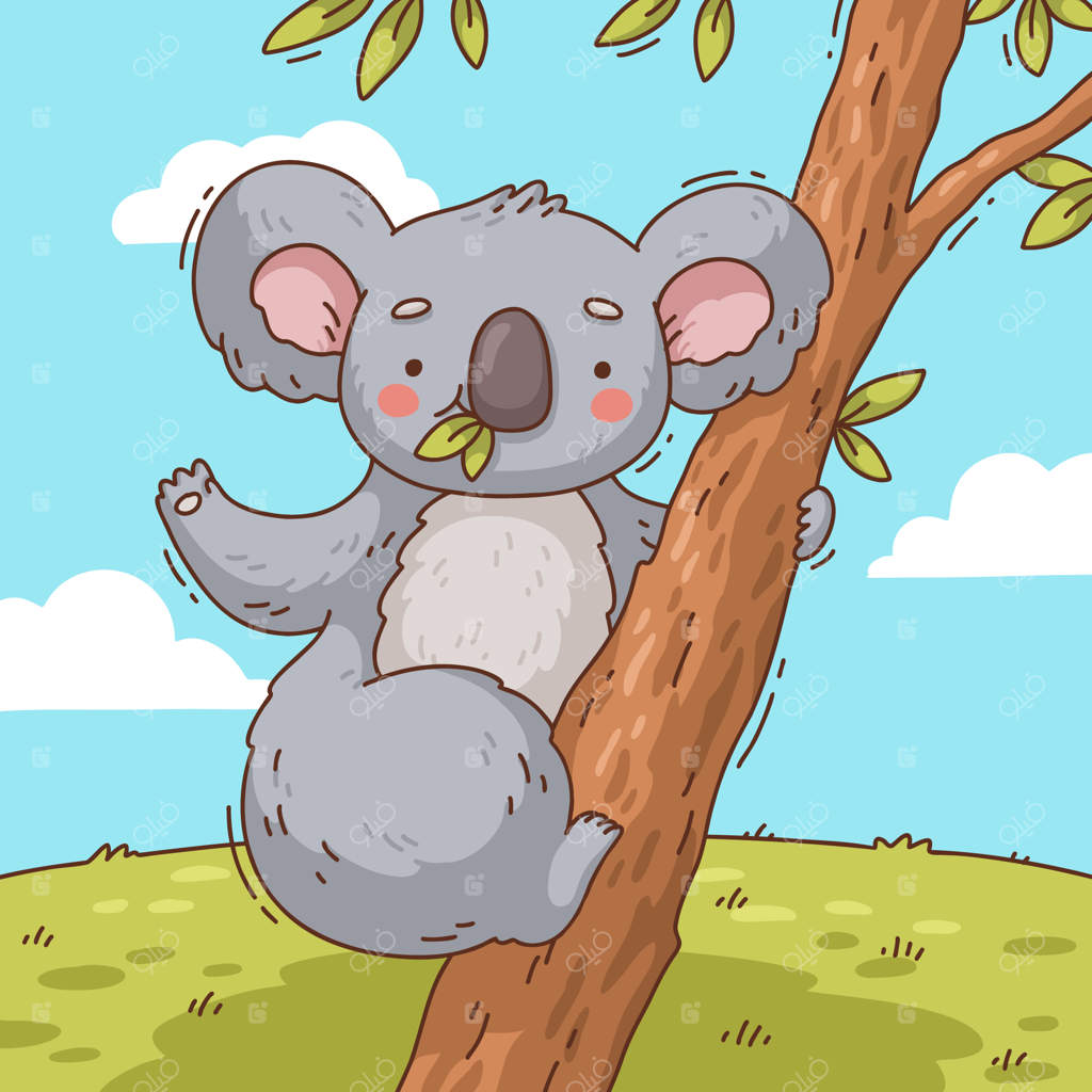 تصویرسازی حیوانات کارتونی دست‌کشیده