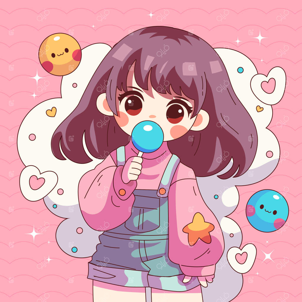 نقاشی دستی دختر