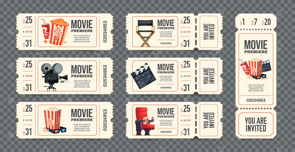 مجموعه بلیط‌های سینما