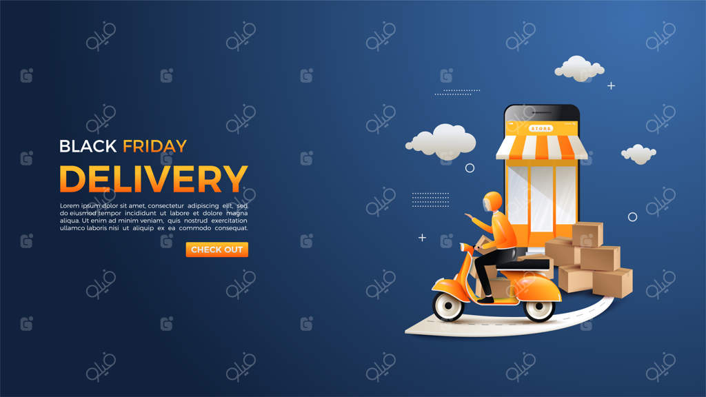 جمعه سیاه و خرید آنلاین به همراه تصویر ارسال کالا توسط مردم.