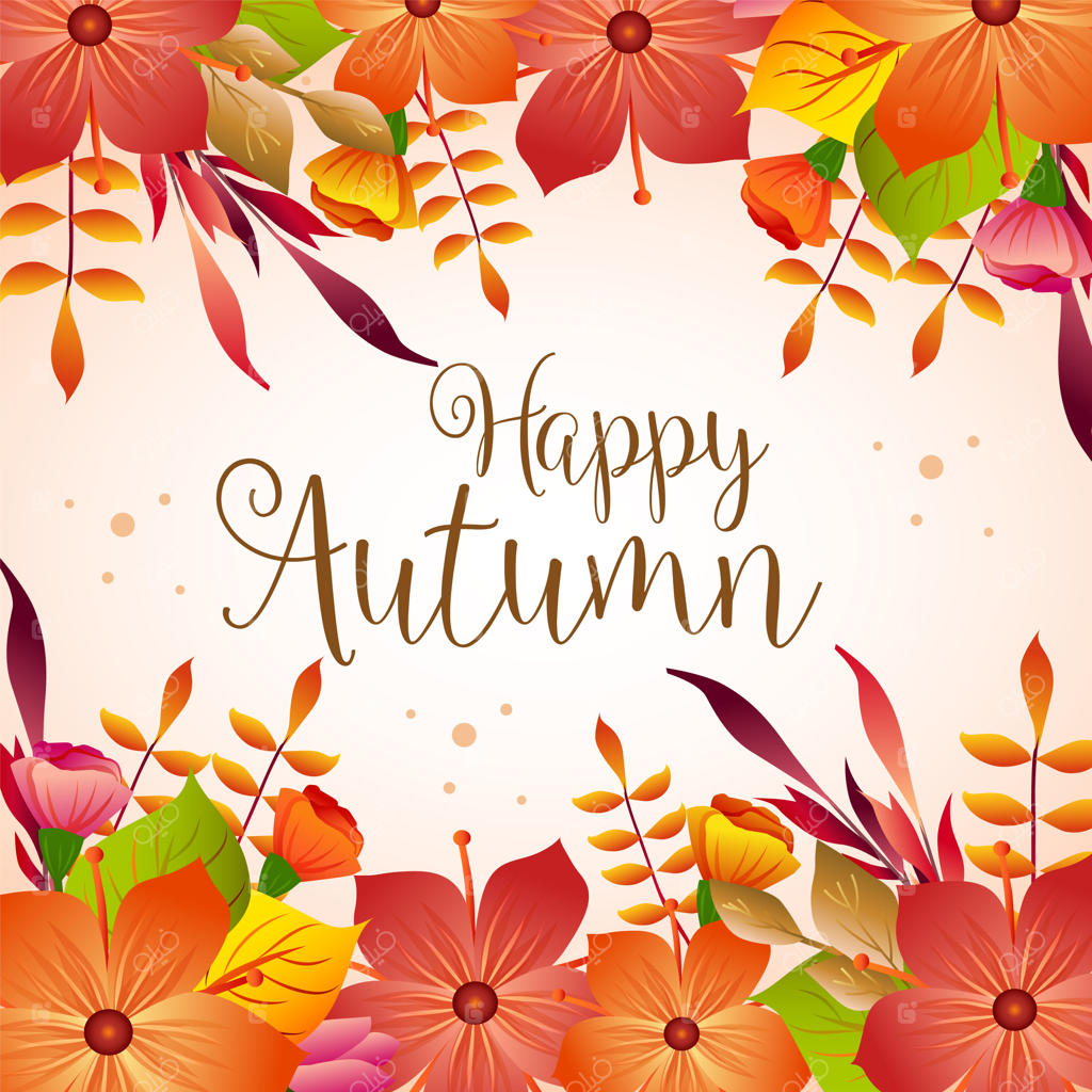 حاشیه‌ای زیبا با گیاهان پاییزی برای خوش‌آمدگویی به فصل پاییز