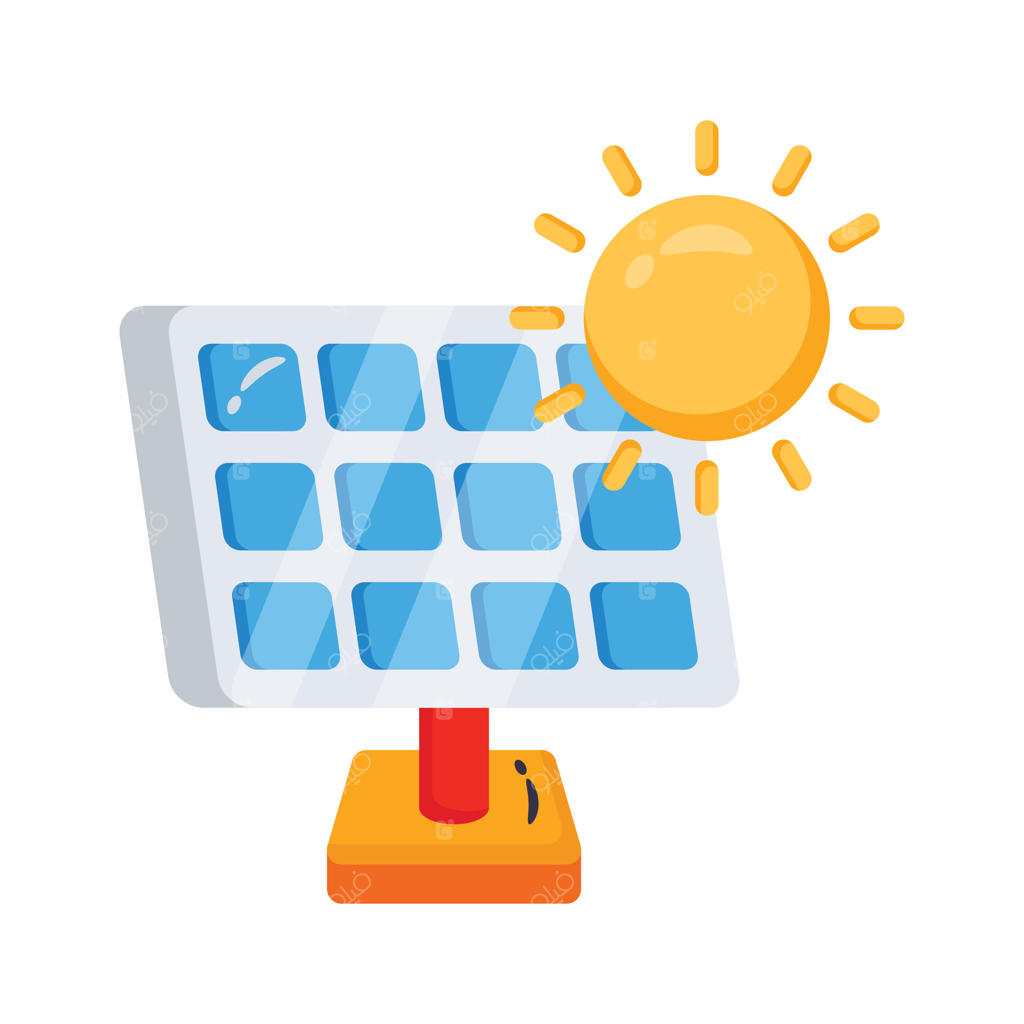 این نماد دو بعدی انرژی خورشیدی را بگیرید