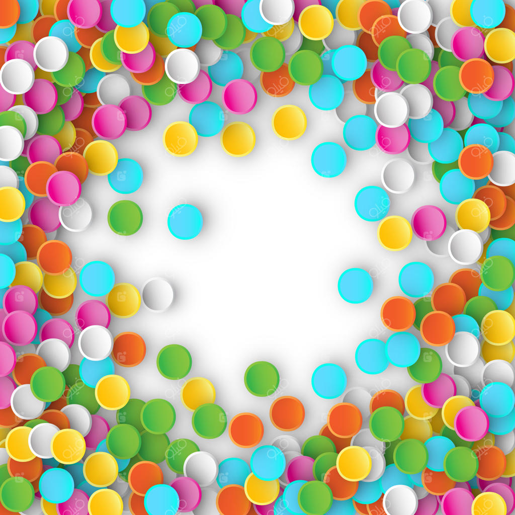 پرتاب کاغذهای رنگی کارناوالی روی پس‌زمینه سفید. تصویرسازی سه‌بعدی برای جشن، سالگرد و طراحی تولد