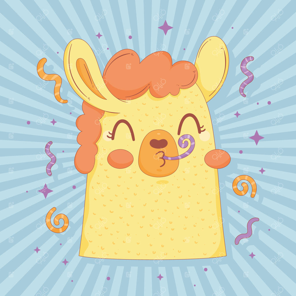 جشن گرفتن یک لاما پرویی