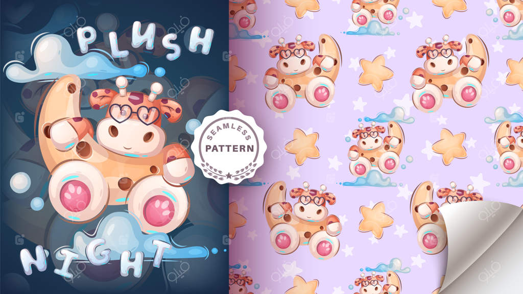 شخصیت کارتونی زرافه دوست‌داشتنی