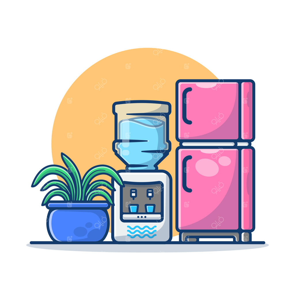 آشپزخانه مجهز به یخچال و آبسردکن