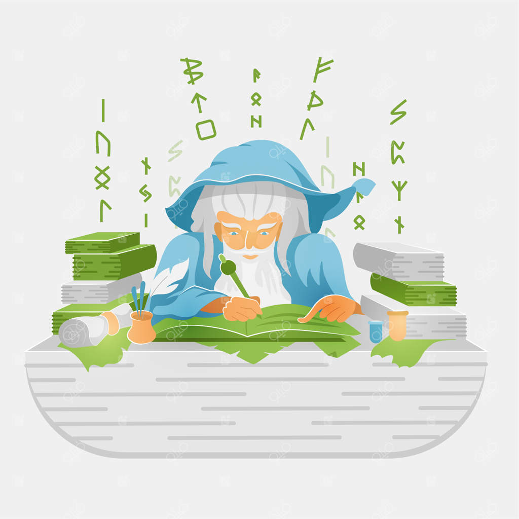 کارتونی از مردی با یک دسته پول.