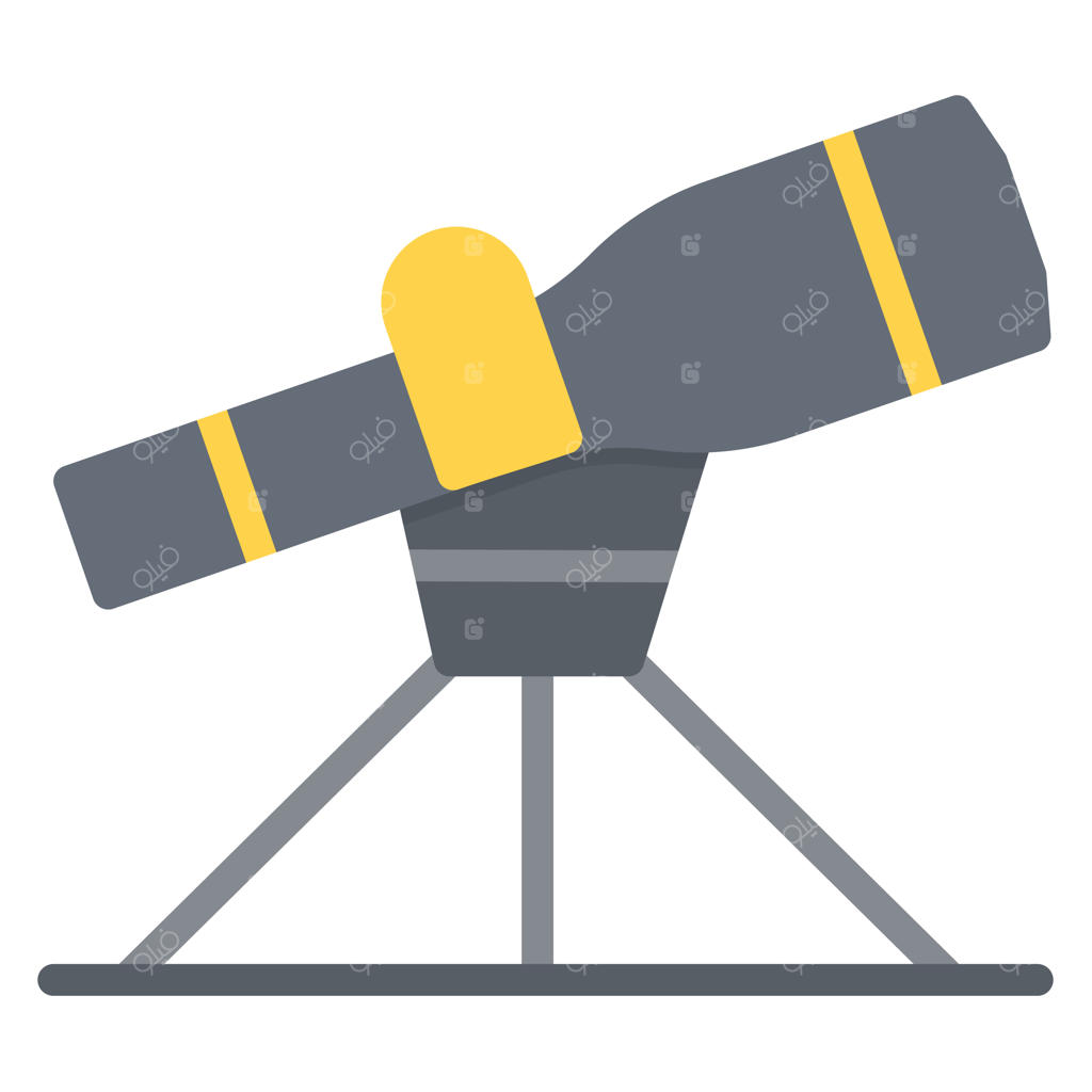 تصویر وکتور آیکون تلسکوپ مناسب برای تیراندازی با کمان