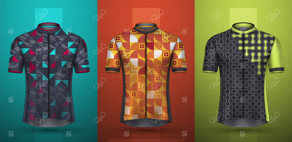 مجموعه لوکس پیراهن‌های دوچرخه‌سواری