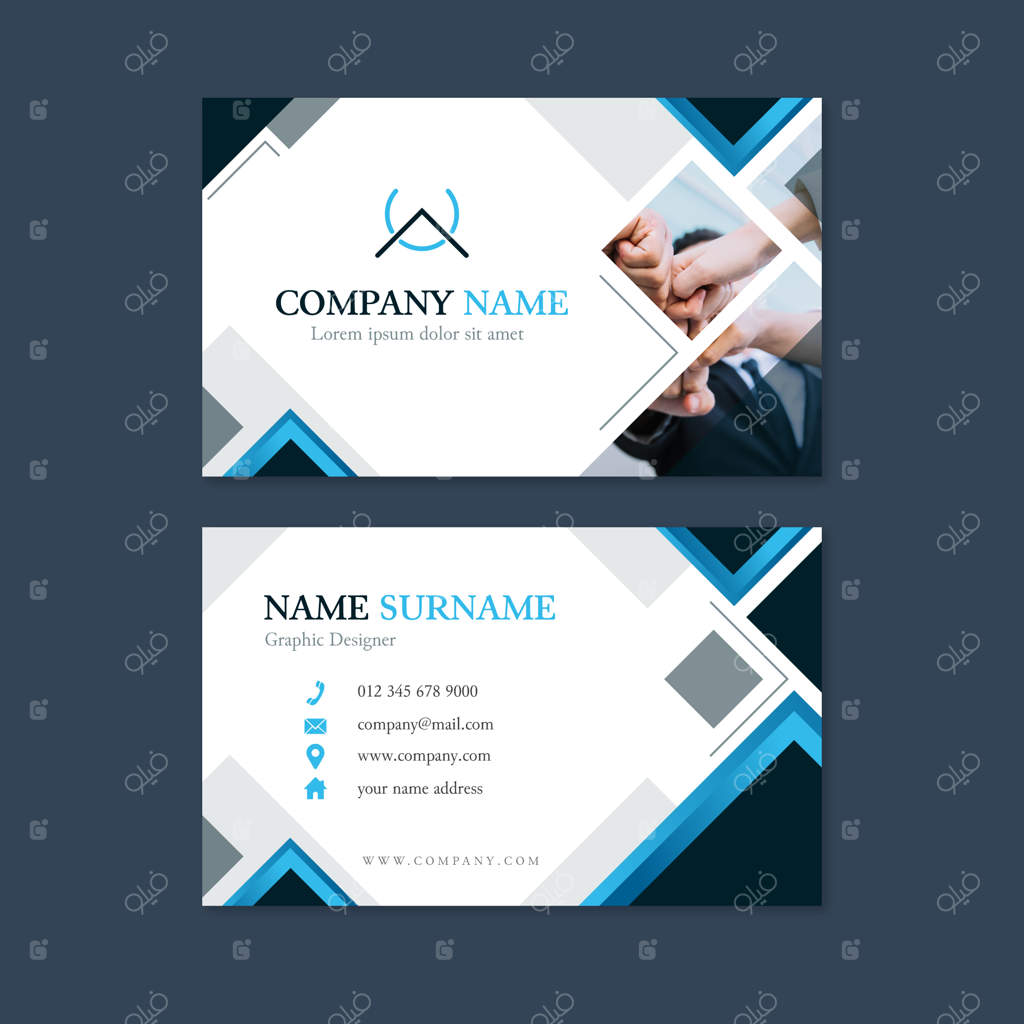 کارت ویزیت مدرن با عکس