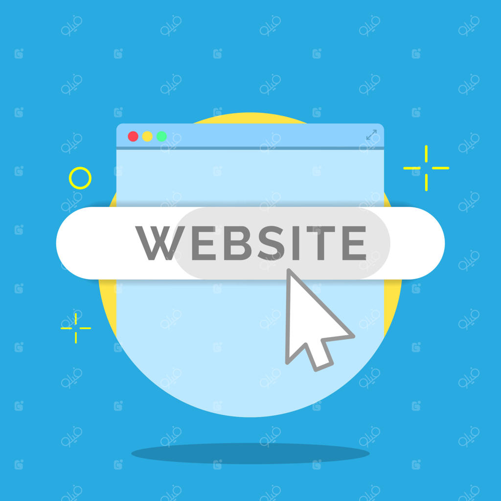 تصویرسازی مفهومی کلیک برای بازدید از وب‌سایت با طراحی تخت (Flat)؛ وکتور EPS10 و المان گرافیکی مدرن مناسب برای وضعیت خالی اپلیکیشن، رابط کاربری وب، دکمه و اینفوگرافیک