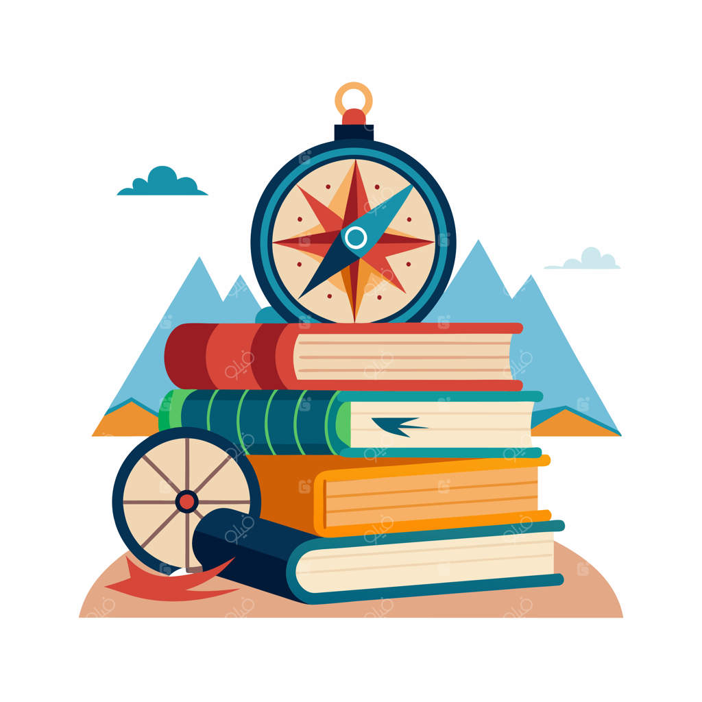 تصویرسازی کتاب‌ها به سبک طراحی تخت