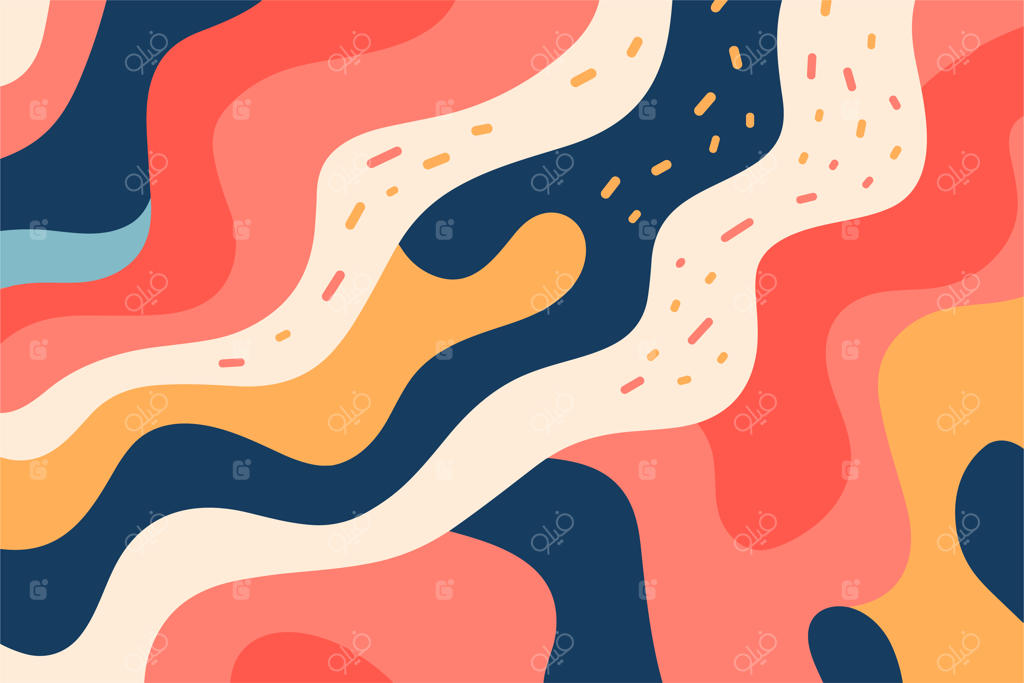 پوستر با طرح پس‌زمینه انتزاعی