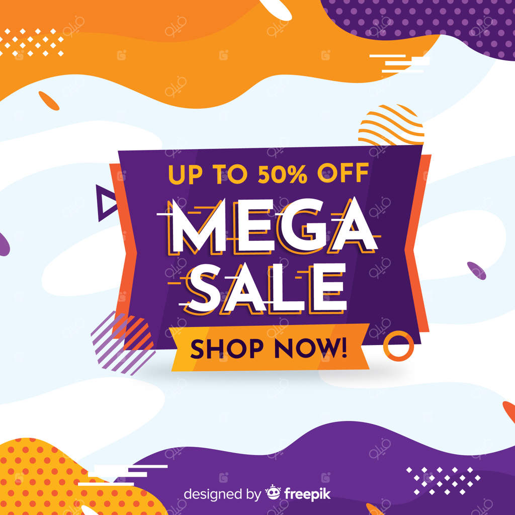 زمینه فروش ویژه با طراحی انتزاعی و مدرن