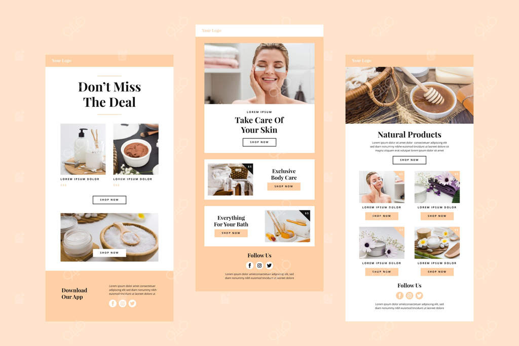 قالب ایمیل تجارت الکترونیک