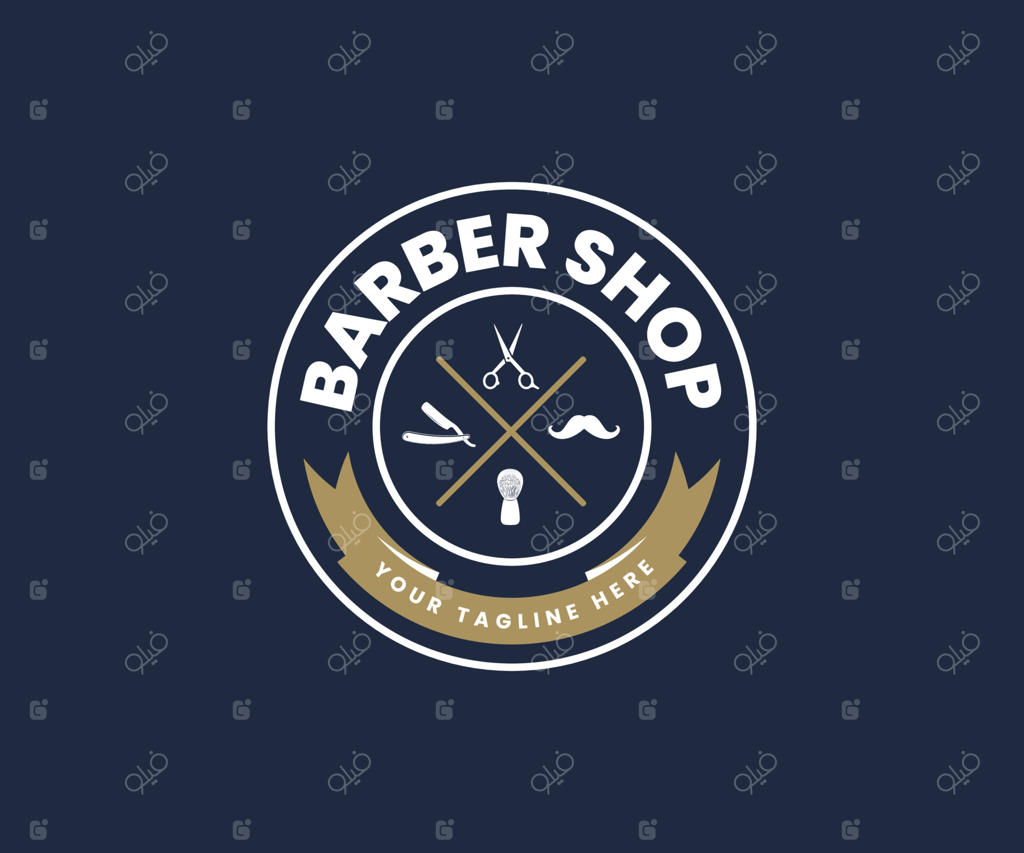 پترن طراحی لوگوی خلاقانه برای آرایشگاه