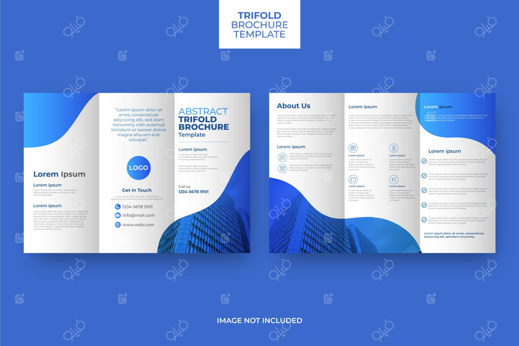 بروشور سه‌لتی انتزاعی