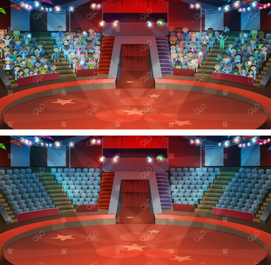 مجموعه وکتور صحنه سیرک