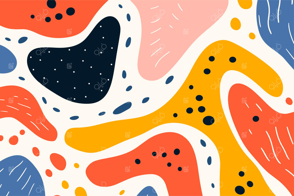 پوستر زمینه با الگوی انتزاعی