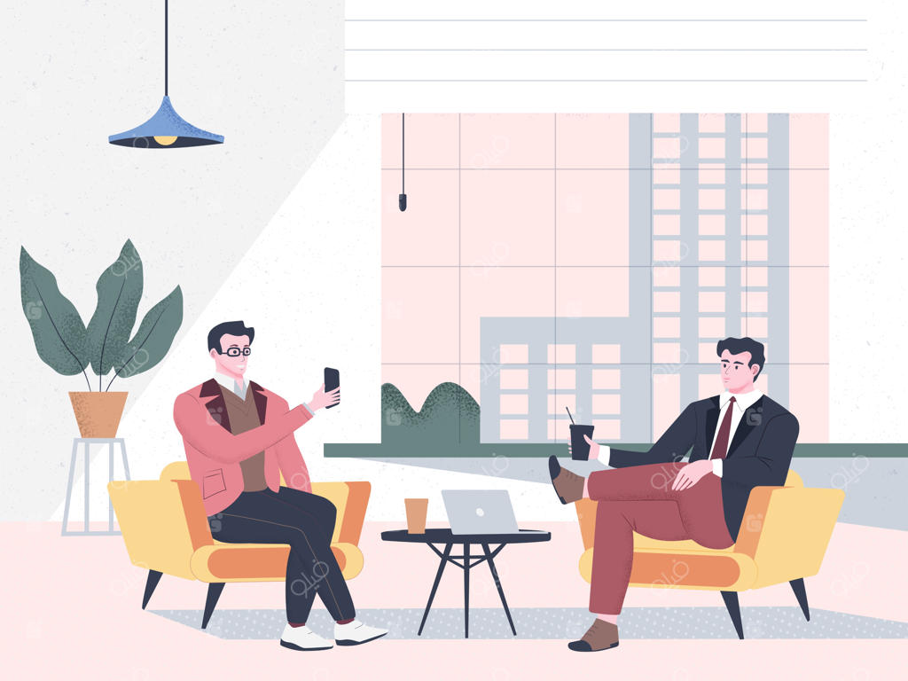 کارمندان اداری در حال استراحت