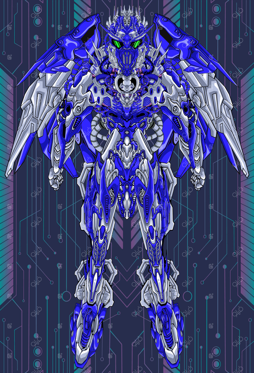 بدن زرهی ربات سرباز مکانیکی