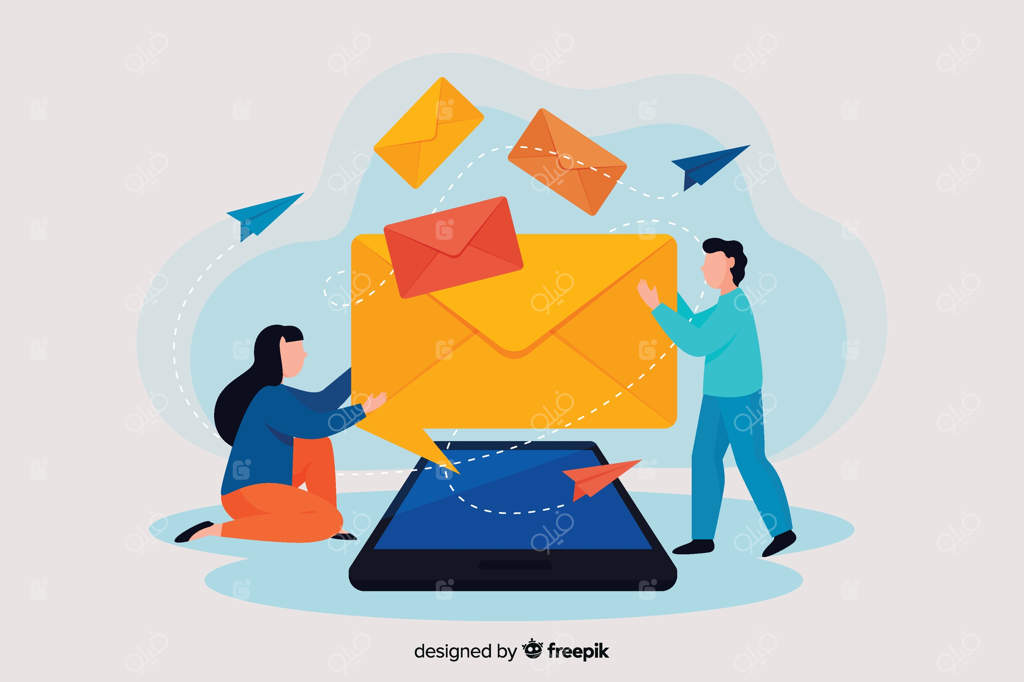 مفهوم پیام جدید برای صفحه فرود