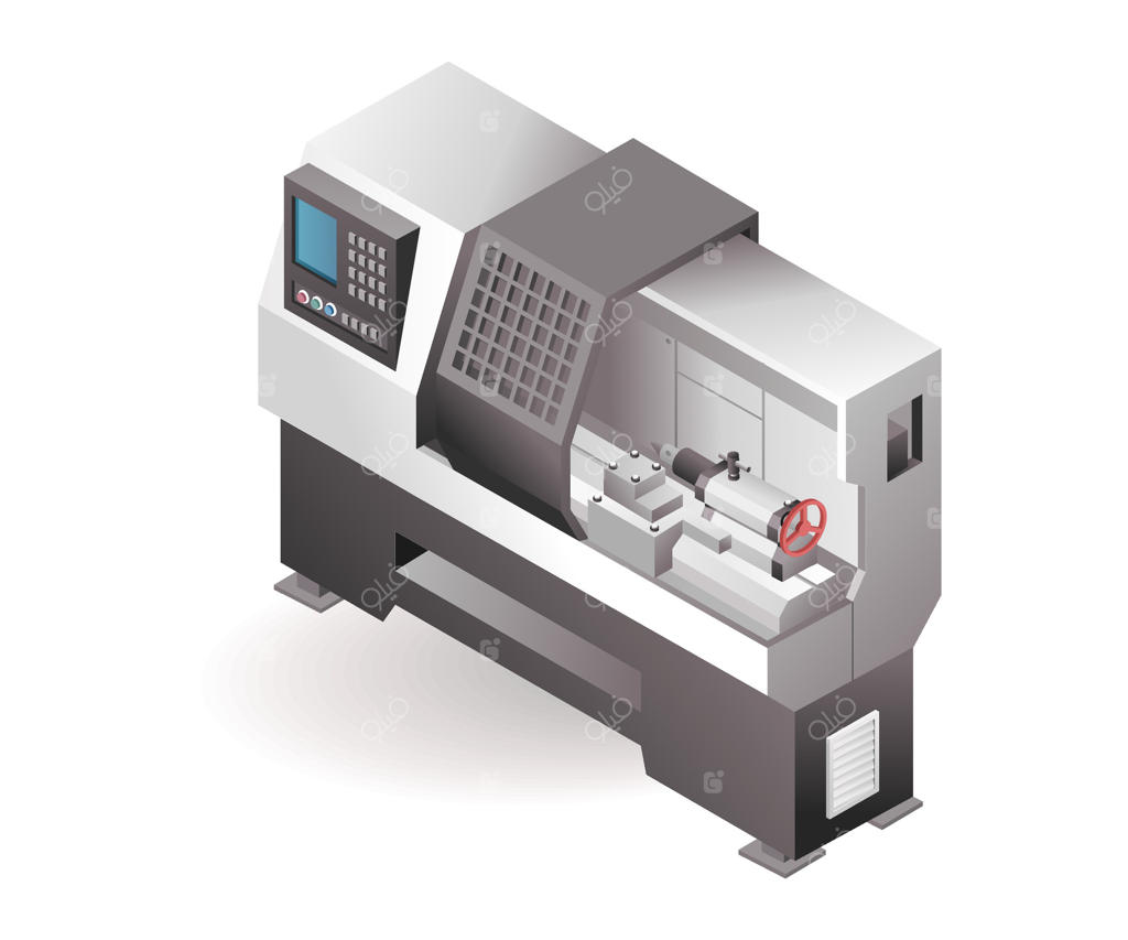 فناوری دستگاه تراش صنعتی CNC اتوماتیک در کارخانه با هوش مصنوعی