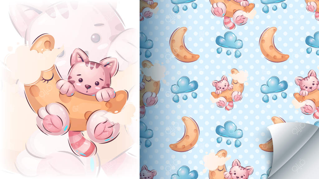 شخصیت کارتونی: بچه‌گربه‌ی دوست‌داشتنی روی ماه