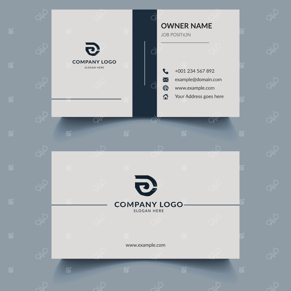 قالب کارت ویزیت خلاقانه و حرفه‌ای؛ طراحی لوازم تحریر