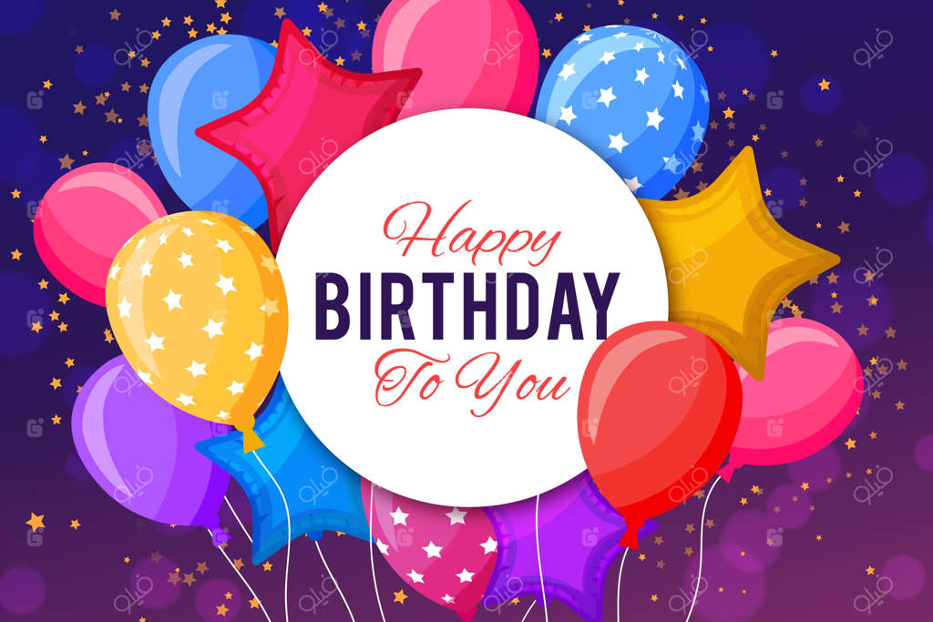 طراحی پس‌زمینه جشن تولد