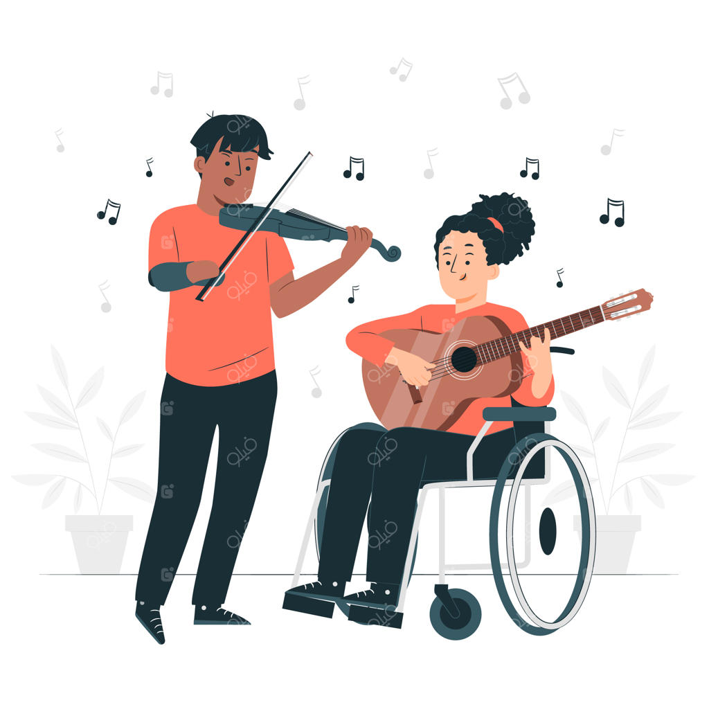 طرح مفهومی موسیقیدان معلول