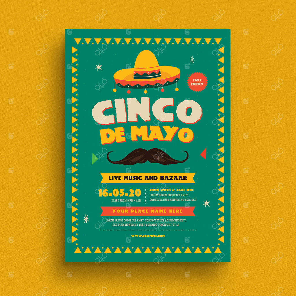 تراکت سبز جشن سینکو د مایو