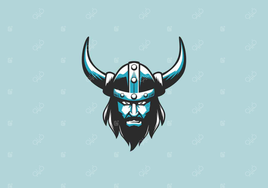 تصویرسازی وکتور لوگوی نماد وایکینگ‌ها