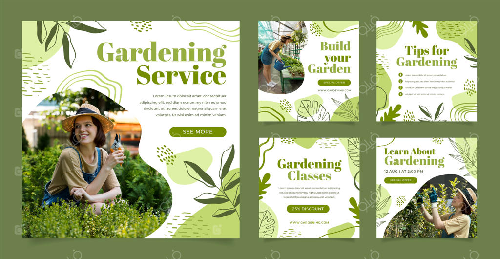 قالب عکاسی با طراحی تخت