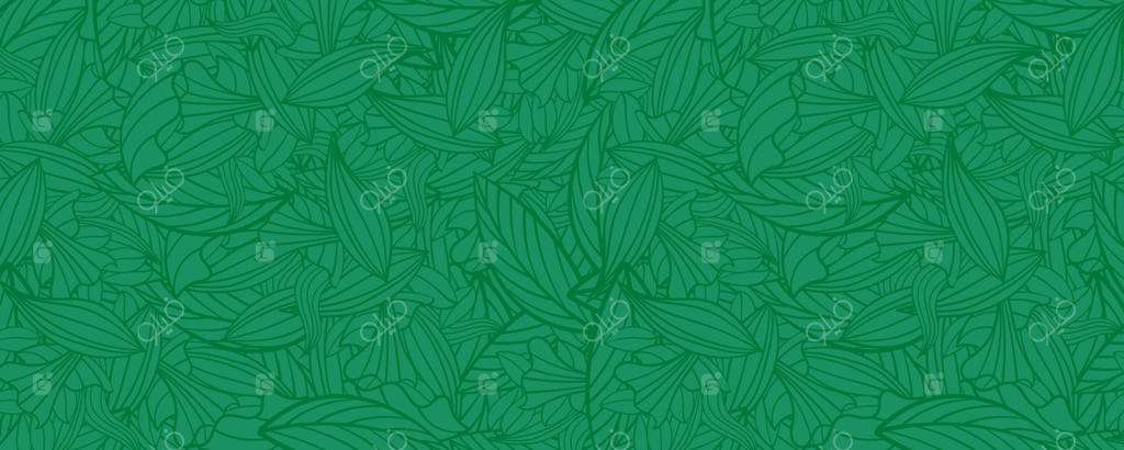 طرح برداری پس‌زمینه گل و برگ سبز انتزاعی