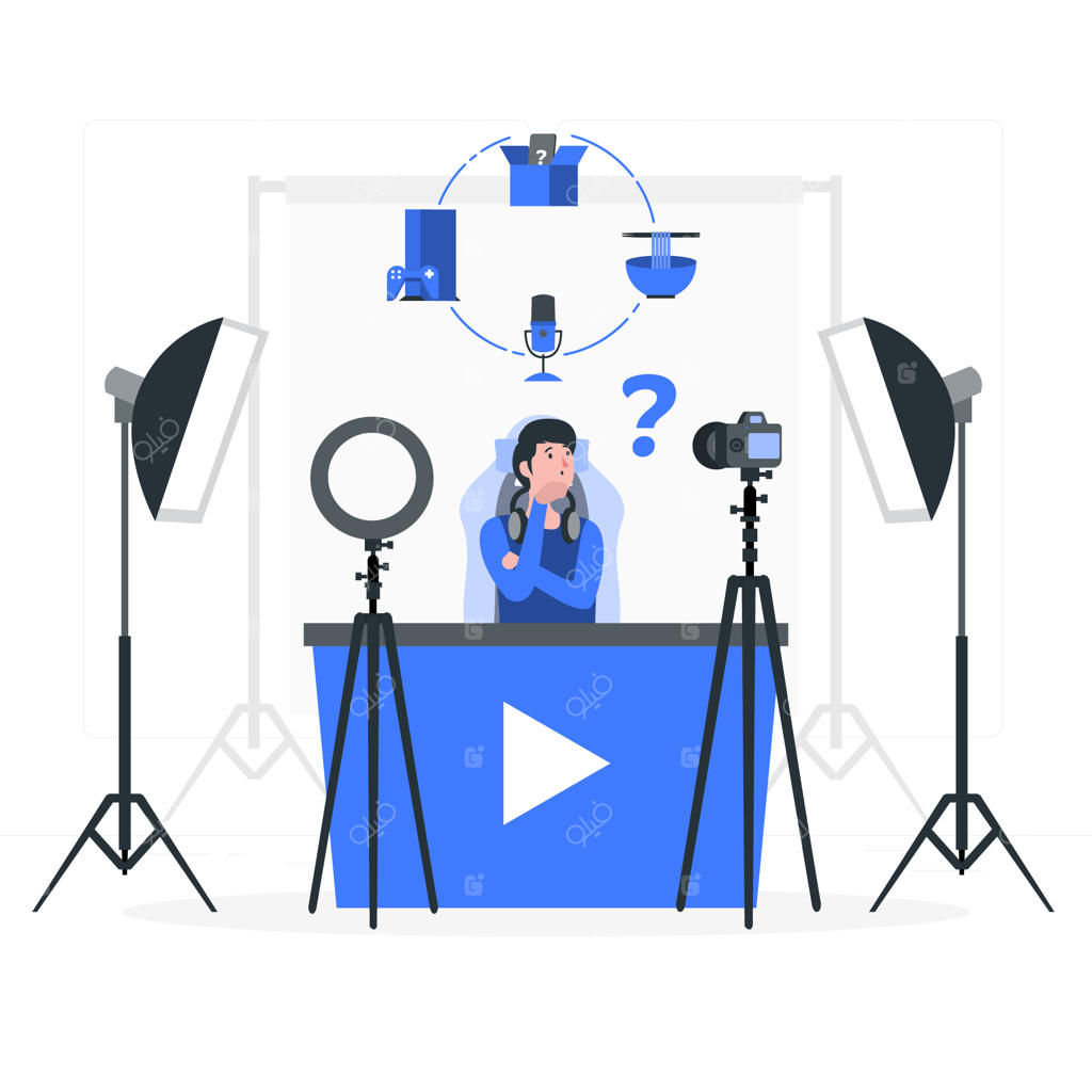 تصویرسازی مفهوم خالق محتوا