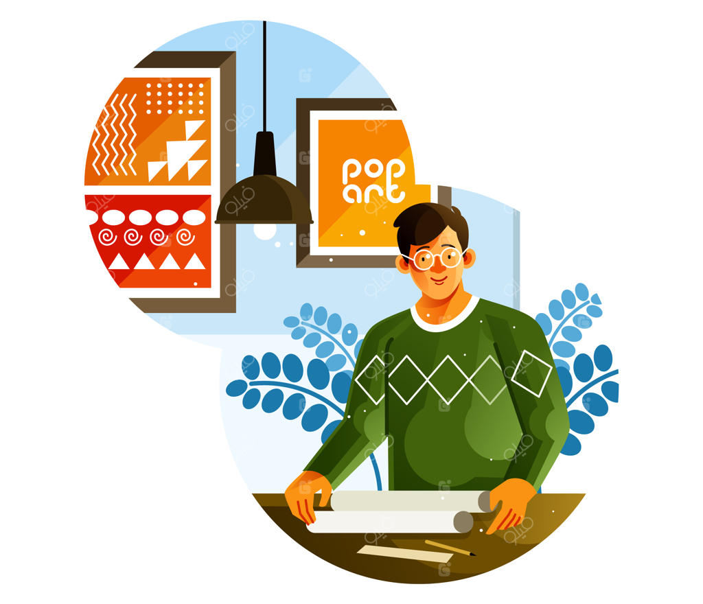 مردی با پروژه هنری