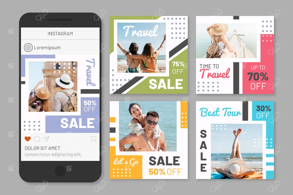 مجموعه‌ای از پست‌های شبکه‌های اجتماعی فروشندگان سیار