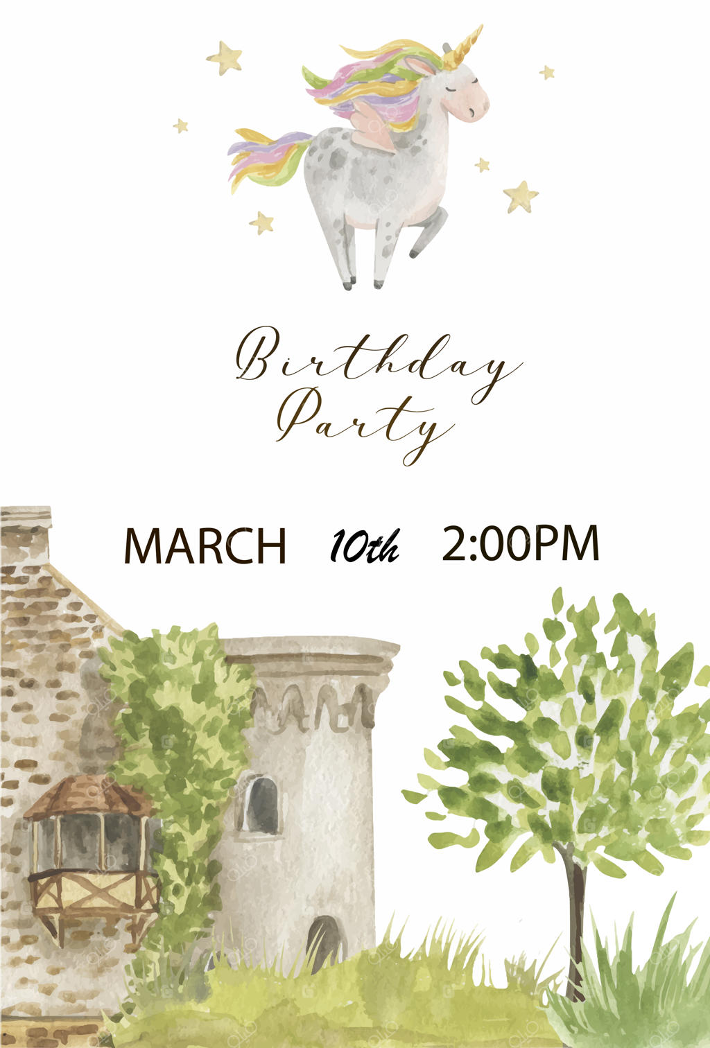 قالب دعوت‌نامه تولد