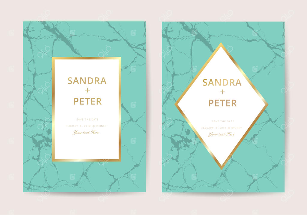 دعوتنامه عروسی مرمرین با سبک لوکس